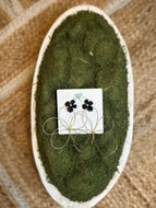 Lorraine Studs Black