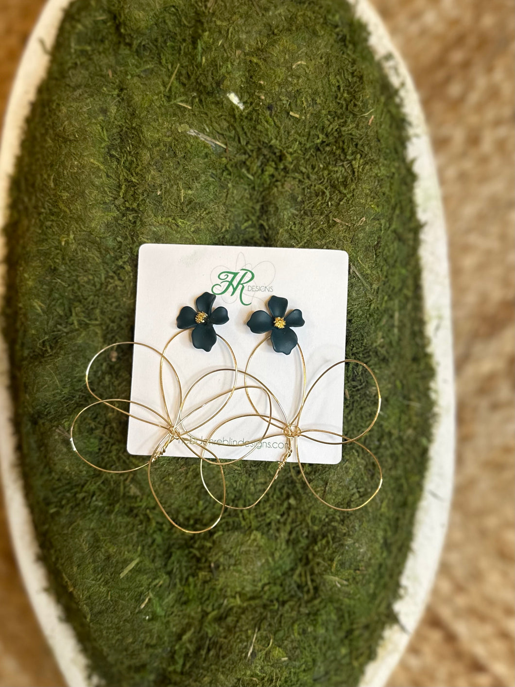 Lorraine Studs Green