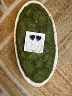 What A Stud! Dark Purple Hearts