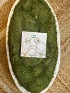 Lorraine Studs White