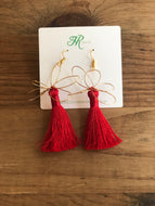 Holiday Red Rainey Tassel