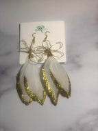 White Stephanie Feathers