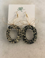 Black & Gold Acrylic Circles